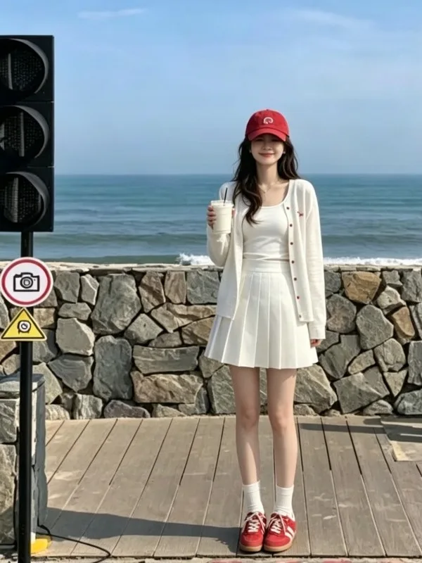 Korean Style Women's Summer Short Outerwear Sun Protection Knitted Cardigan Thin Half Skirt Set Chic Cotton Long Sleeve Butto...
Korean Style Women's Summer Short Outerwear Sun Protection Knitted Cardigan Thin Half Skirt Set Chic Cotton Long Sleeve Butto...