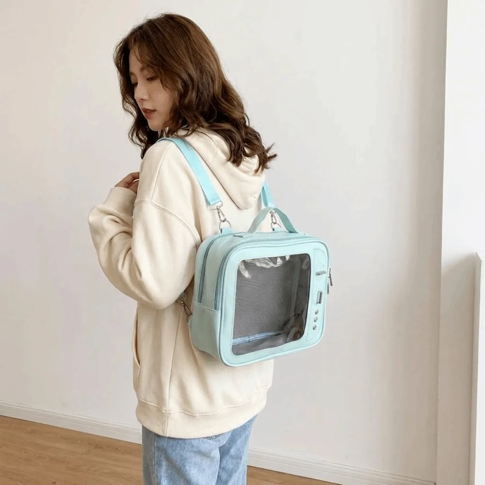 Fashion PU TV Model Backpack Large Capacity Lightweight Transparent Layer Ita Bag Ulzzang Display Layer Shoulder Bag Daily
Fashion PU TV Model Backpack Large Capacity Lightweight Transparent Layer Ita Bag Ulzzang Display Layer Shoulder Bag Daily