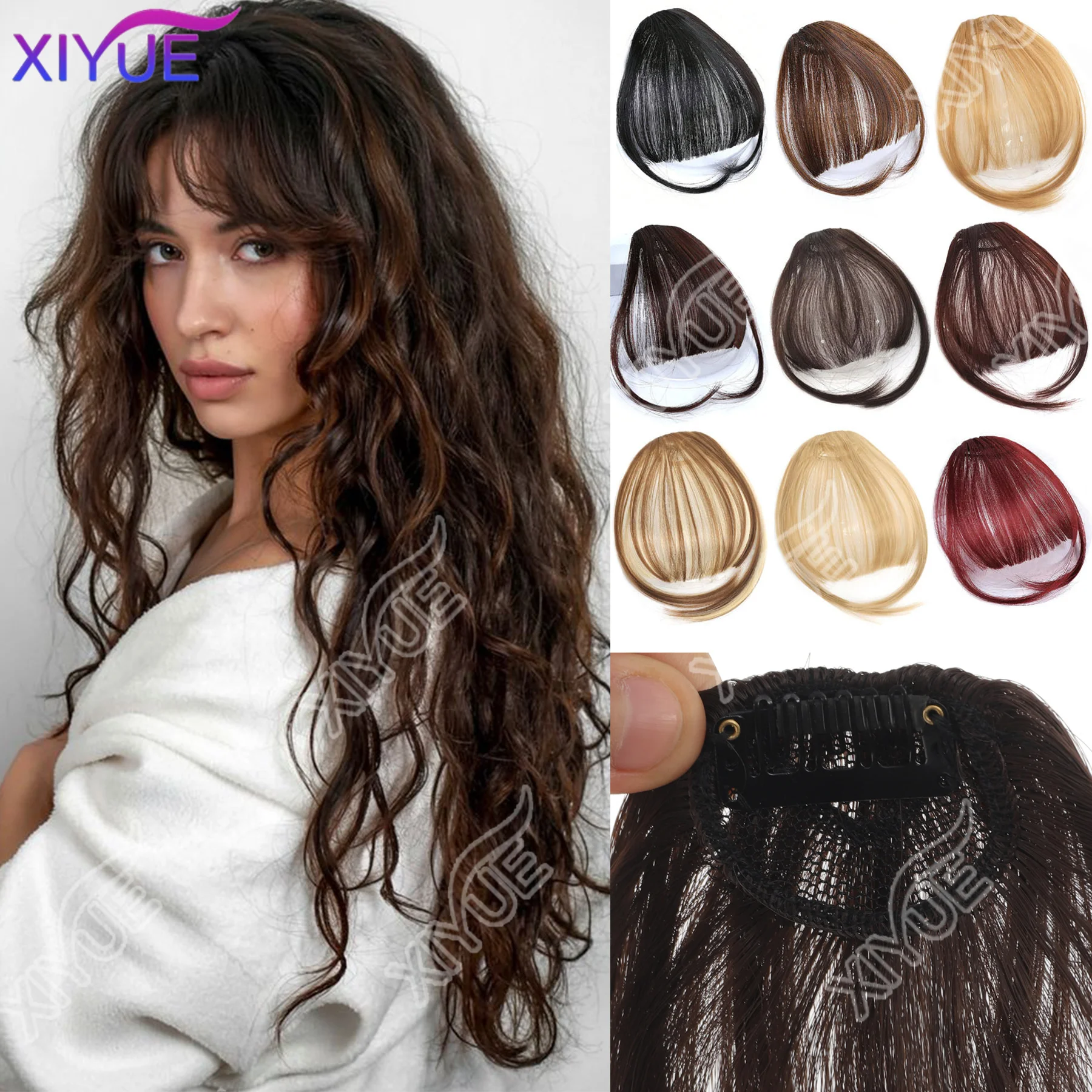 XIYUE synthetic Hair Invisible Air Bangs Hair Clip-In Extension Front Fringes Hair Pieces Air Bangs Styling Accessorie for Women
XIYUE synthetic Hair Invisible Air Bangs Hair Clip-In Extension Front Fringes Hair Pieces Air Bangs Styling Accessorie for Women