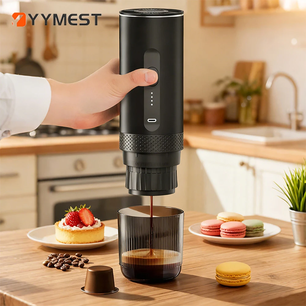 Wireless Electric Espresso 2-in-1 Coffee Machine for Car & Home Camping Portable Coffee Maker Capsule Powder Travel Coffee Maker
Wireless Electric Espresso 2-in-1 Coffee Machine for Car & Home Camping Portable Coffee Maker Capsule Powder Travel Coffee Maker