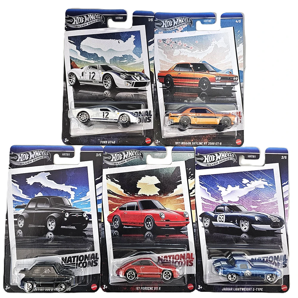 Hot Wheels Cars SILVER SERIES National Icon FORD GT 40 67 PORSHCE 911 R 1/64 Metal Die-cast Model Collection Toy Vehicles HRT81
Hot Wheels Cars SILVER SERIES National Icon FORD GT 40 67 PORSHCE 911 R 1/64 Metal Die-cast Model Collection Toy Vehicles HRT81