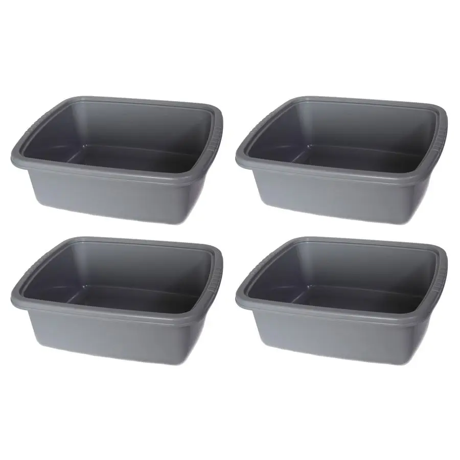 Пластиковая раковина для посуды, серая, упаковка из 4 шт.
Пластиковая раковина для посуды, серая, упаковка из 4 шт.