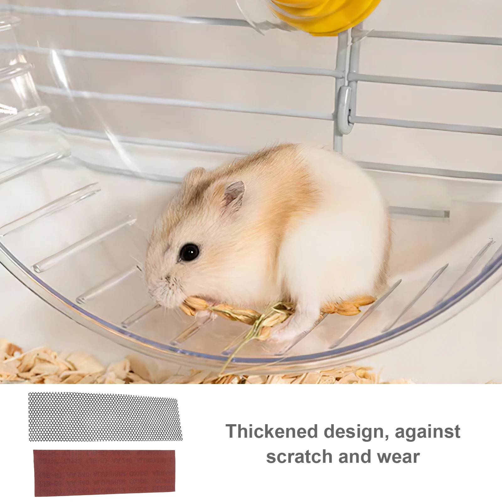 2 Sets Running Trimming Pads Durable Hamster Wheel Nail Strip Thickened Exercise Wheel Abrasive Mat for Small Pets Squirrel
2 Sets Running Trimming Pads Durable Hamster Wheel Nail Strip Thickened Exercise Wheel Abrasive Mat for Small Pets Squirrel