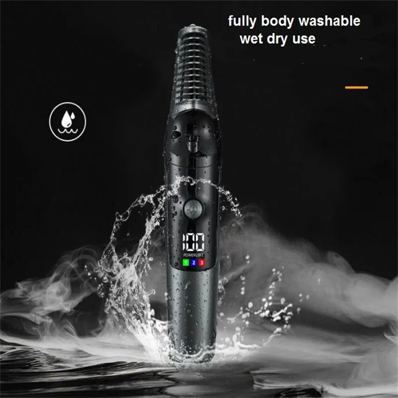 Electric Face Beard Shaver Sideburns Style Clipper Man Body Hair Trimmer Pubic Hair Remover Wet Dry Portable Male Mustache Razor
Electric Face Beard Shaver Sideburns Style Clipper Man Body Hair Trimmer Pubic Hair Remover Wet Dry Portable Male Mustache Razor