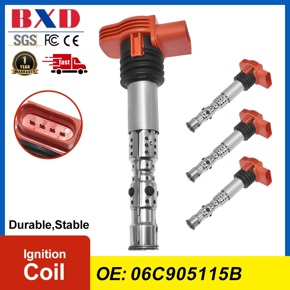 1/4 шт. катушка зажигания 06C 905115 B для Audi A6 Quattro 2002-2004, A4 2002-2005 3.0L 2976CC V6 Автомобильные аксессуары Автозапчасти
1/4 шт. катушка зажигания 06C 905115 B для Audi A6 Quattro 2002-2004, A4 2002-2005 3.0L 2976CC V6 Автомобильные аксессуары Автозапчасти