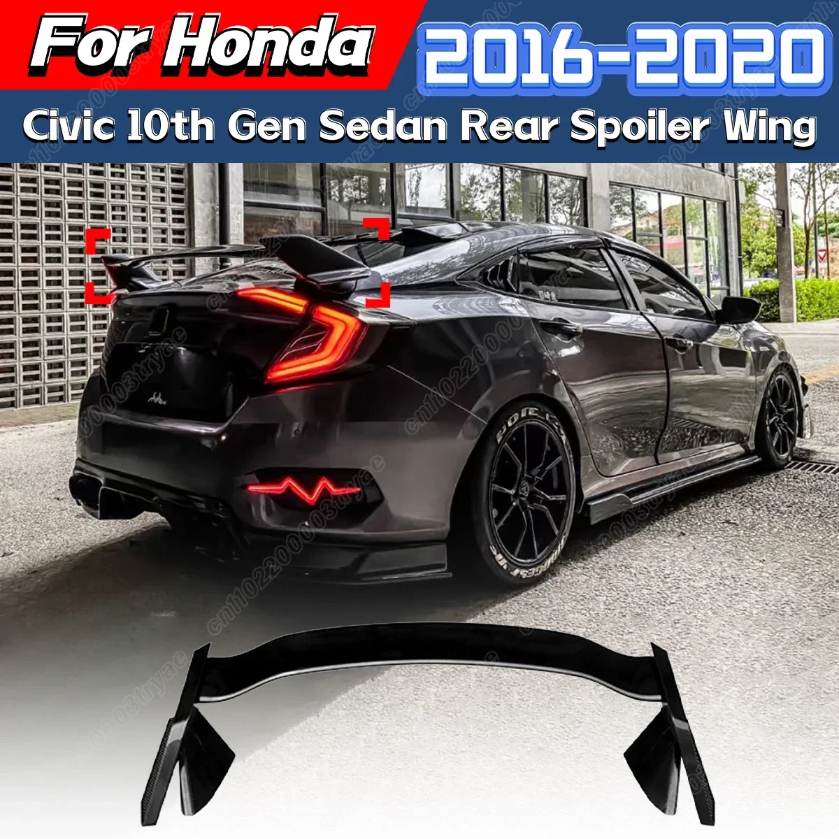 For Honda CIVIC 10th Gen Sedan 2016 2017 2018 2019 2020 Automobile Rear Spoiler Rear Torso Rear Tail Wing Car Body Modification
For Honda CIVIC 10th Gen Sedan 2016 2017 2018 2019 2020 Automobile Rear Spoiler Rear Torso Rear Tail Wing Car Body Modification