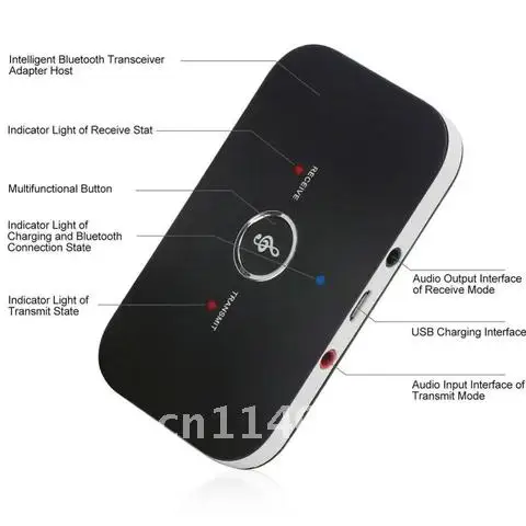Bluetooth-compatible V4 eGizmo Transmitter Receiver Wireless A2DP Audio 3.5mm Aux Adapter Hub A6 #275705
Bluetooth-compatible V4 eGizmo Transmitter Receiver Wireless A2DP Audio 3.5mm Aux Adapter Hub A6 #275705