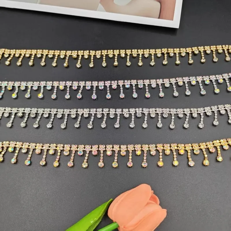 New Fancy Diamond Chain with Inlaid Diamond Accessories, Tassel Hanging Diamond Chain, DIY Clothing, Luggage, Accessories
New Fancy Diamond Chain with Inlaid Diamond Accessories, Tassel Hanging Diamond Chain, DIY Clothing, Luggage, Accessories