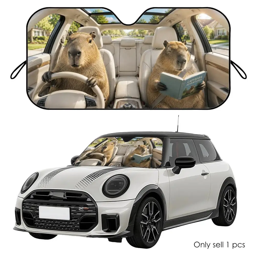 Capybara Driving Travel Sun Visor Reusable Aluminum Foil Car Windshield Sun Visor UV Heat Insulation Cover Shade
Capybara Driving Travel Sun Visor Reusable Aluminum Foil Car Windshield Sun Visor UV Heat Insulation Cover Shade