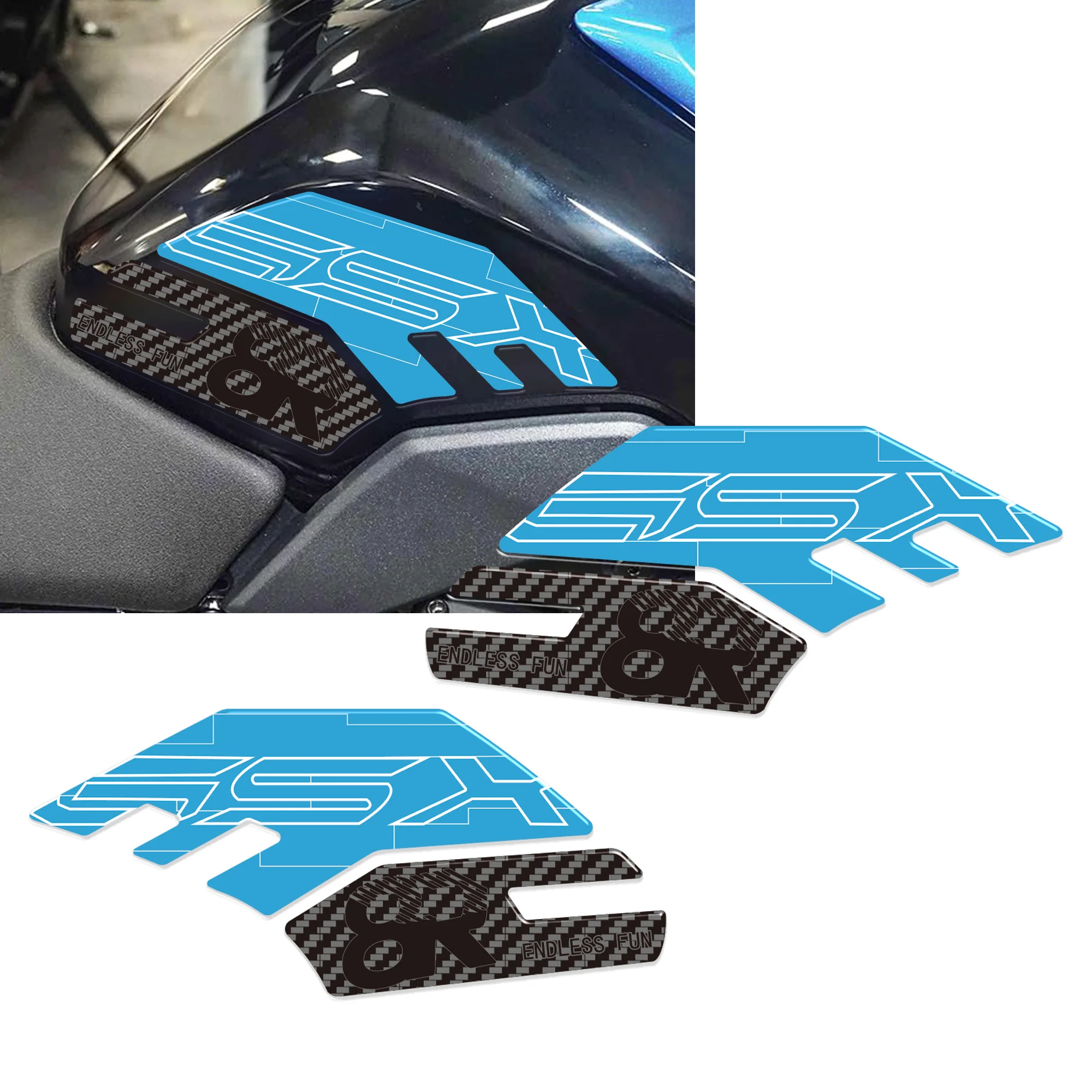 Мотоциклетные ручки бака, 3D наклейки для Suzuki GSX-8R GSX8R 2024-2025, защита от царапин, комплект наколенников
Мотоциклетные ручки бака, 3D наклейки для Suzuki GSX-8R GSX8R 2024-2025, защита от царапин, комплект наколенников