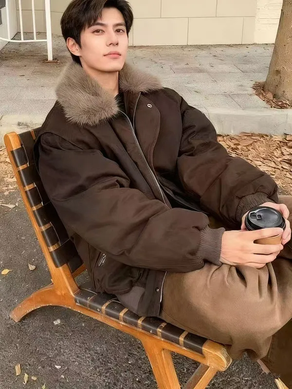 American Sle Thiened Cotton Jaet Men's Winter Casual Warm Coat Eagle Patterned Polyester Fiber Fill Power Lined Coat
American Sle Thiened Cotton Jaet Men's Winter Casual Warm Coat Eagle Patterned Polyester Fiber Fill Power Lined Coat