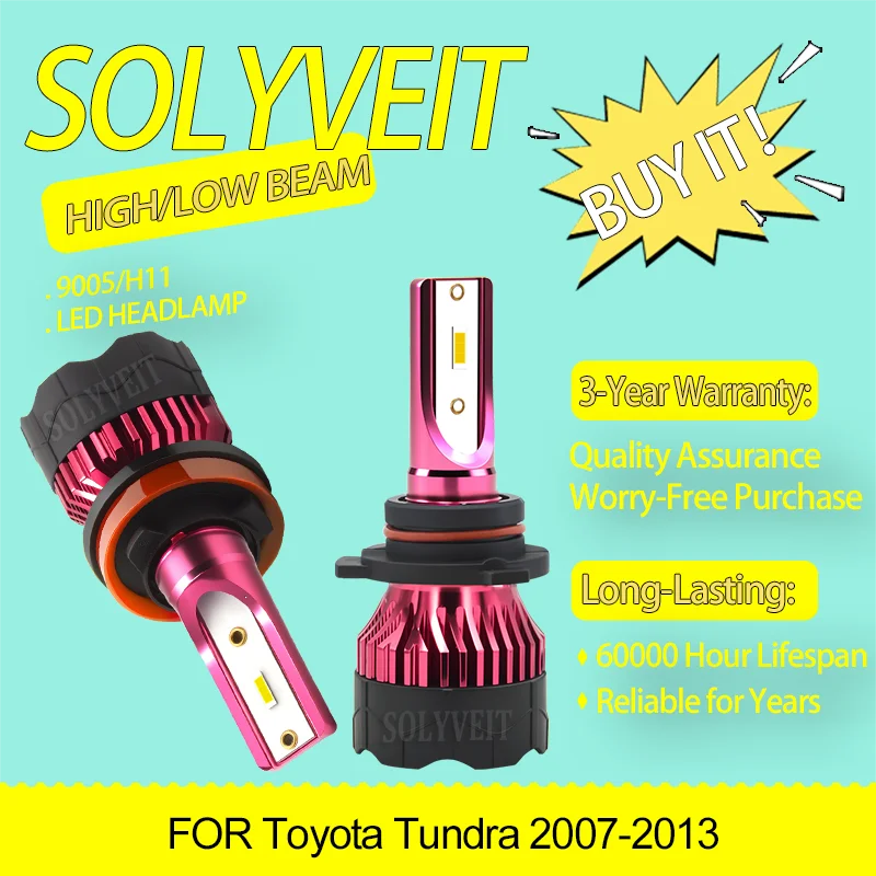 Широкий угол луча света, всепогодная защита, светодиодные лампы 9005 H11 для ближнего и дальнего света для Toyota Tundra 2007-2013 годов выпуска
Широкий угол луча света, всепогодная защита, светодиодные лампы 9005 H11 для ближнего и дальнего света для Toyota Tundra 2007-2013 годов выпуска