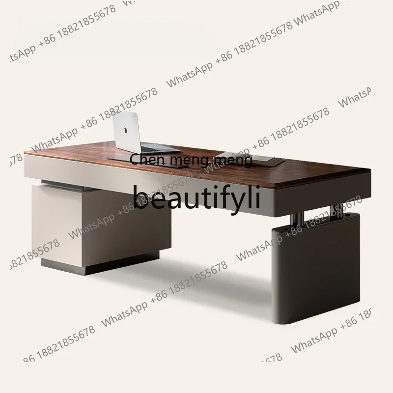 N178 C Desk black walnut Italian light luxury modern study home boss office computer desk
N178 C Desk black walnut Italian light luxury modern study home boss office computer desk