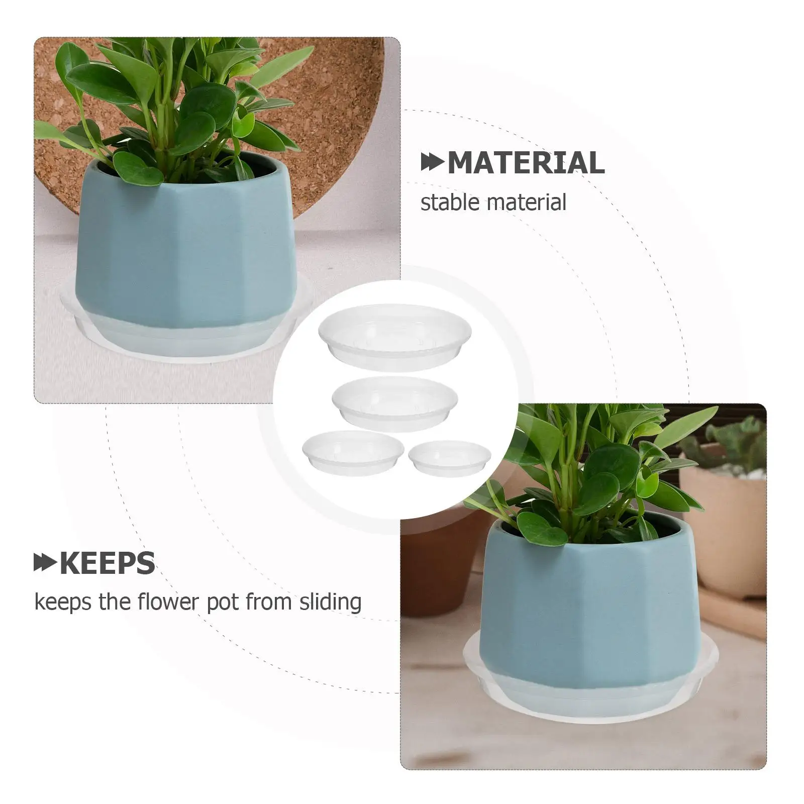 4 Pcs Flower Pot Tray Saucers for Potted Plants Pots Indoor Water Catcher Accessories Bonsai Drip
4 Pcs Flower Pot Tray Saucers for Potted Plants Pots Indoor Water Catcher Accessories Bonsai Drip