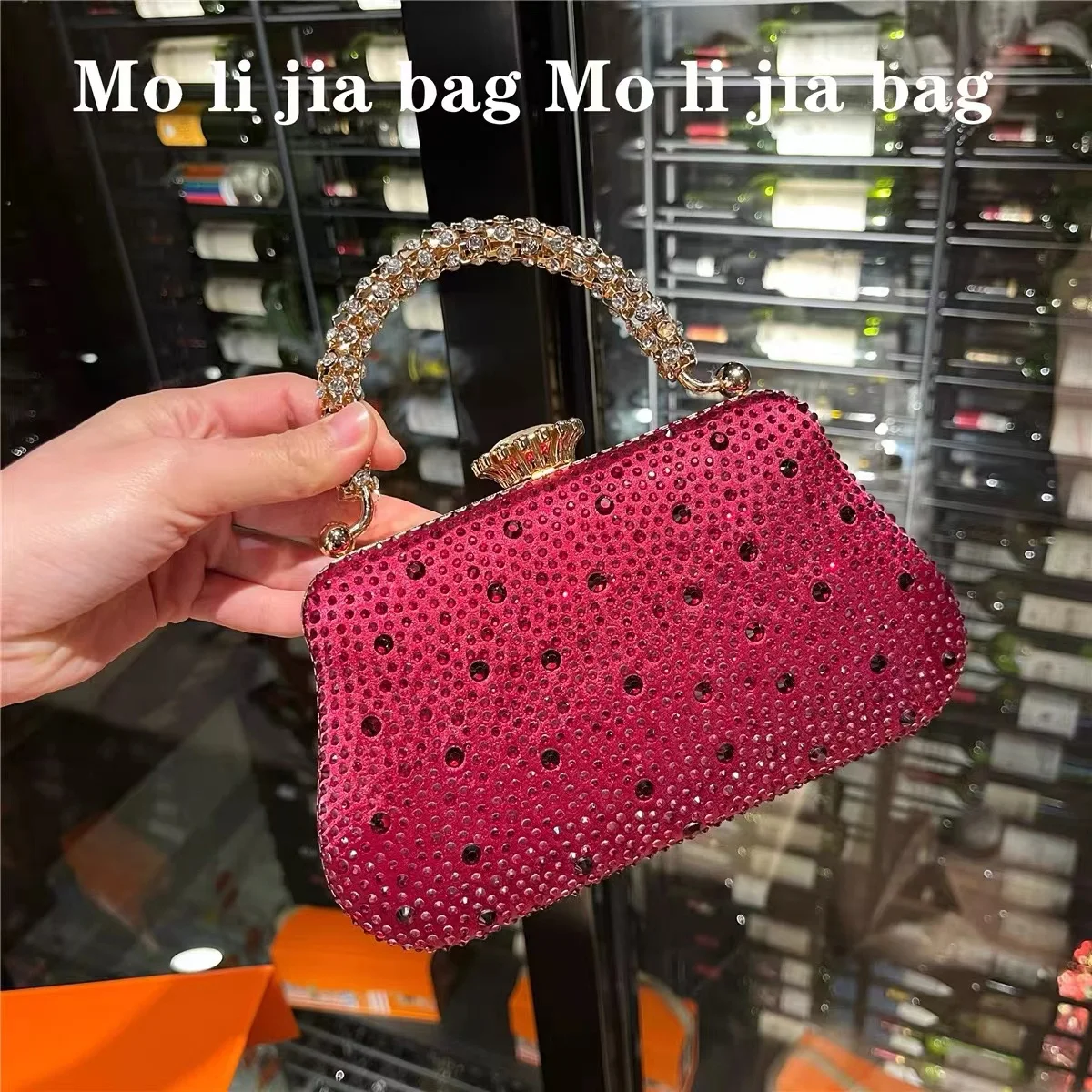 Luxury Designer Women Elegant Handbag Crystal Shiny Rhinestones Diamond Evening Bag Wedding Party Clutch Purse Crossbody Bag
Luxury Designer Women Elegant Handbag Crystal Shiny Rhinestones Diamond Evening Bag Wedding Party Clutch Purse Crossbody Bag