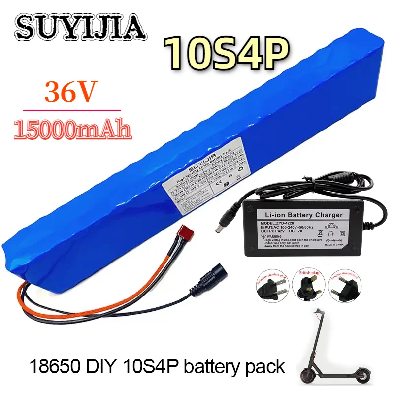 10S4P 36V 15000mah Rechargeable Lithium Battery Pack Built-in BMS DIY Electric Skateboard Electric Bicycle Replacement Battery
10S4P 36V 15000mah Rechargeable Lithium Battery Pack Built-in BMS DIY Electric Skateboard Electric Bicycle Replacement Battery