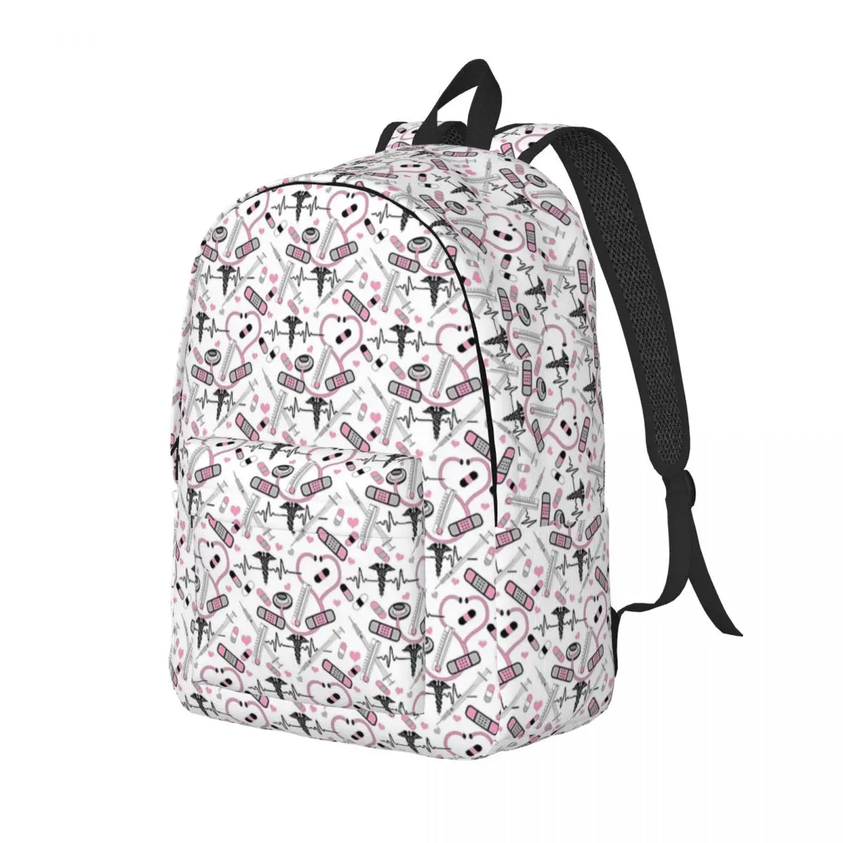 Cute Stethoscope Nurse Doctor EKG Pattern Backpack Daypack Large Capacity Kids BookBag School Bag Shoulder Bags for Men Women
Cute Stethoscope Nurse Doctor EKG Pattern Backpack Daypack Large Capacity Kids BookBag School Bag Shoulder Bags for Men Women