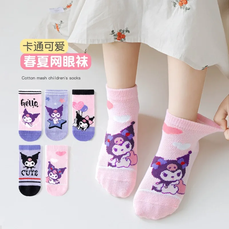 5 Pairs Cute Sanrio Children Socks Anime Kids Boys Short Sock Kawaii Child Cartoon Baby Summer Spring Thin Socks Kids Gift 1-12Y
5 Pairs Cute Sanrio Children Socks Anime Kids Boys Short Sock Kawaii Child Cartoon Baby Summer Spring Thin Socks Kids Gift 1-12Y