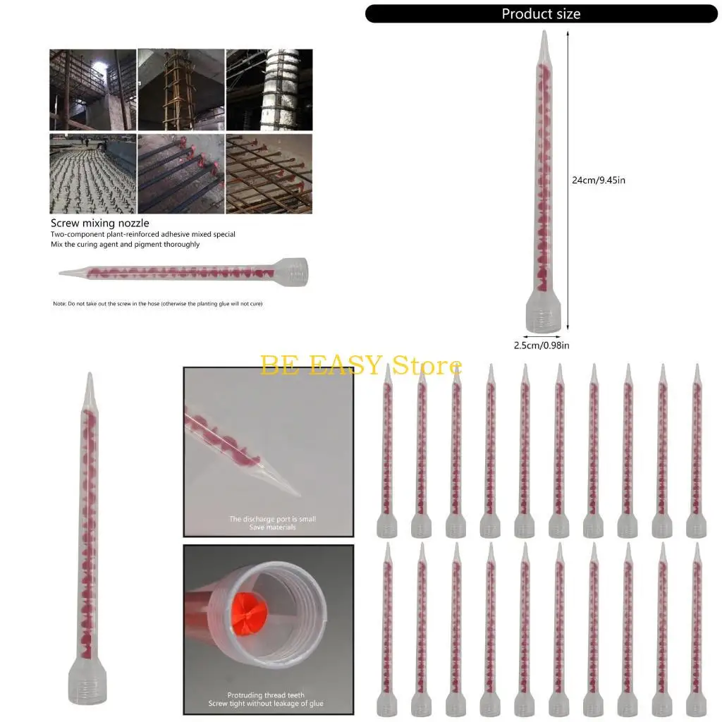E28F 20 шт. Статические смесительные насадки для смешивания эпоксидной смолы Смесительная трубка Статические насадки для
E28F 20 шт. Статические смесительные насадки для смешивания эпоксидной смолы Смесительная трубка Статические насадки для