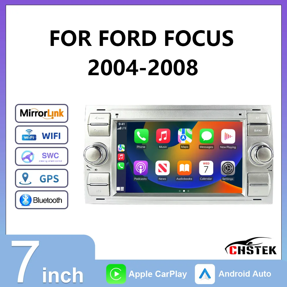 CHSTEK Car Radio For Ford focus 2004 2005 2006 2007 2008 GPS 4G Touchscreen Bluetooth WiFi Multimedia Carplay Android Navigation
CHSTEK Car Radio For Ford focus 2004 2005 2006 2007 2008 GPS 4G Touchscreen Bluetooth WiFi Multimedia Carplay Android Navigation