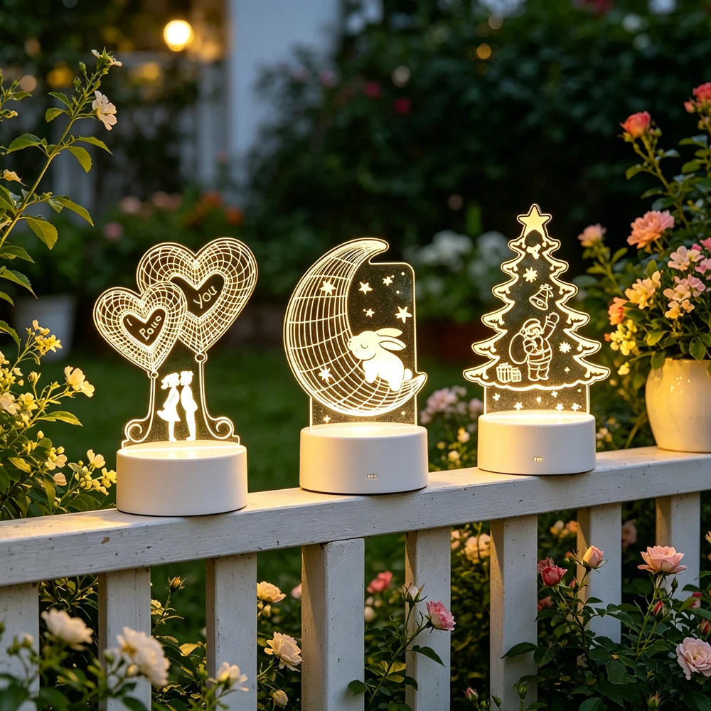 USB Operated LED 3D Lamp Night Light Gift Bedroom Decor Personalized Mother's Day Gifts Wedding Party Anniversary Valentines Day
USB Operated LED 3D Lamp Night Light Gift Bedroom Decor Personalized Mother's Day Gifts Wedding Party Anniversary Valentines Day