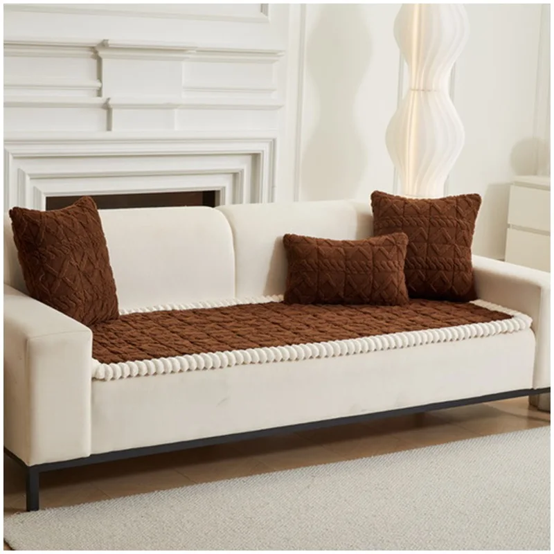 1pc Thicken Plush Sofa Cover High-End Sofa Mat Seat Pad Simple Non-slip Solid Color Couch Blanket for Living Room Home Decor
1pc Thicken Plush Sofa Cover High-End Sofa Mat Seat Pad Simple Non-slip Solid Color Couch Blanket for Living Room Home Decor
