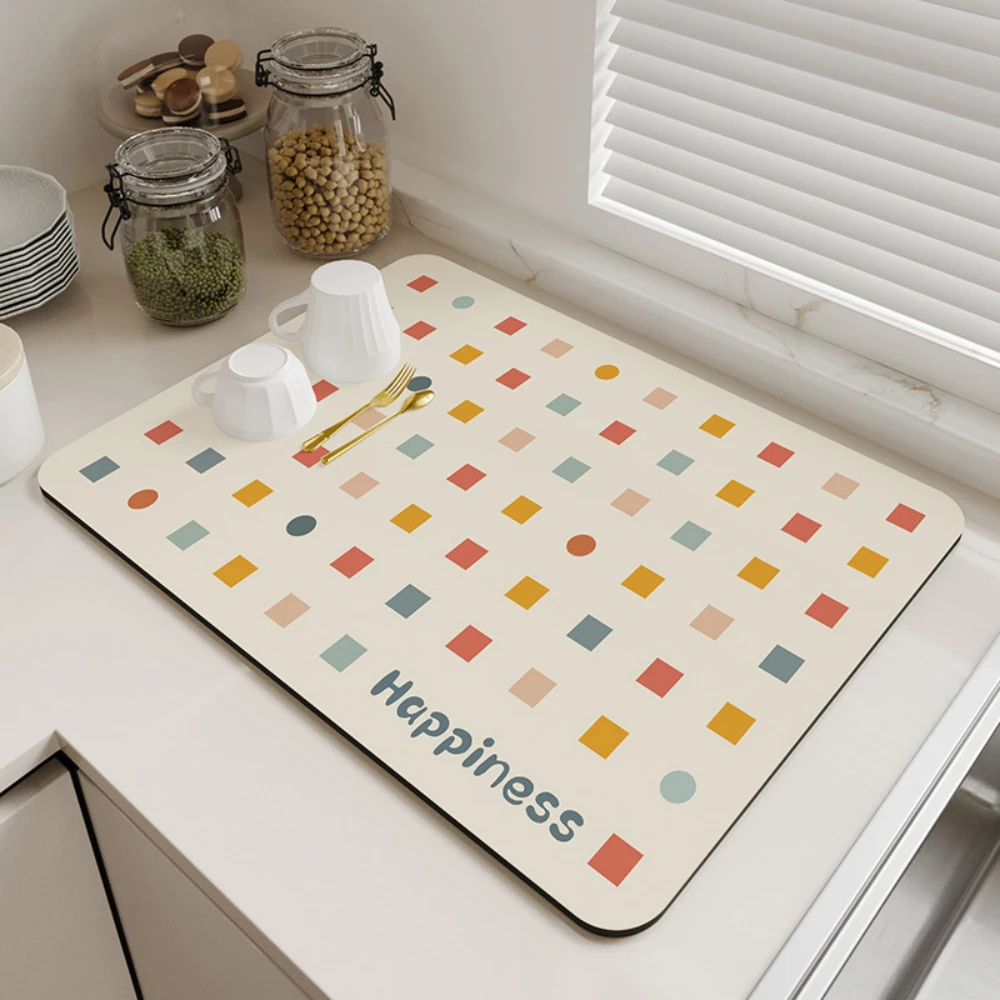 Kitchen Water Absorbent Pad Diatomite Drying Dishes Drain Mat Sink Countertop Protector Placemat for Bathroom Mat
Kitchen Water Absorbent Pad Diatomite Drying Dishes Drain Mat Sink Countertop Protector Placemat for Bathroom Mat