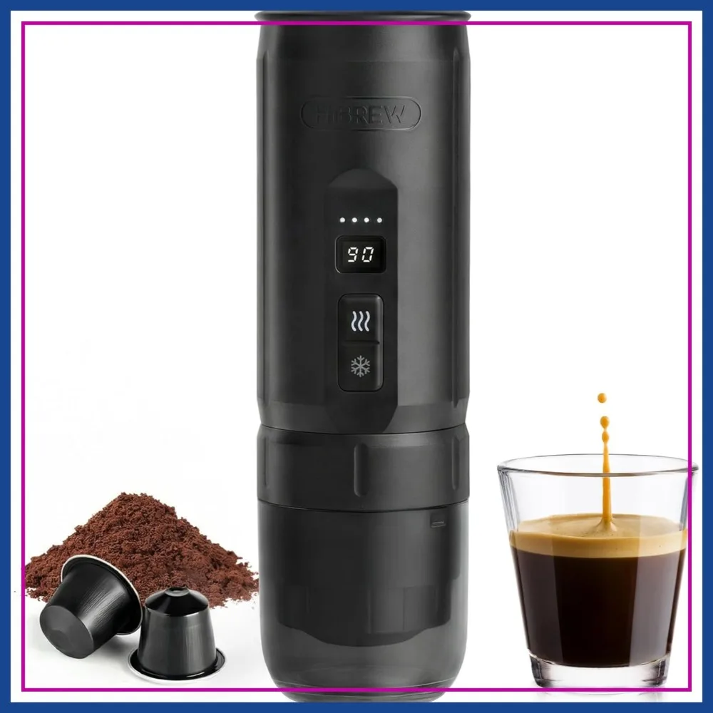 Portable Electric Espresso Machine, USB-C Rechargeable Coffee Maker with Removable Battery, Compatible with Ground Coffee & NS Capsules, Travel & Home
Portable Electric Espresso Machine, USB-C Rechargeable Coffee Maker with Removable Battery, Compatible with Ground Coffee & NS Capsules, Travel & Home