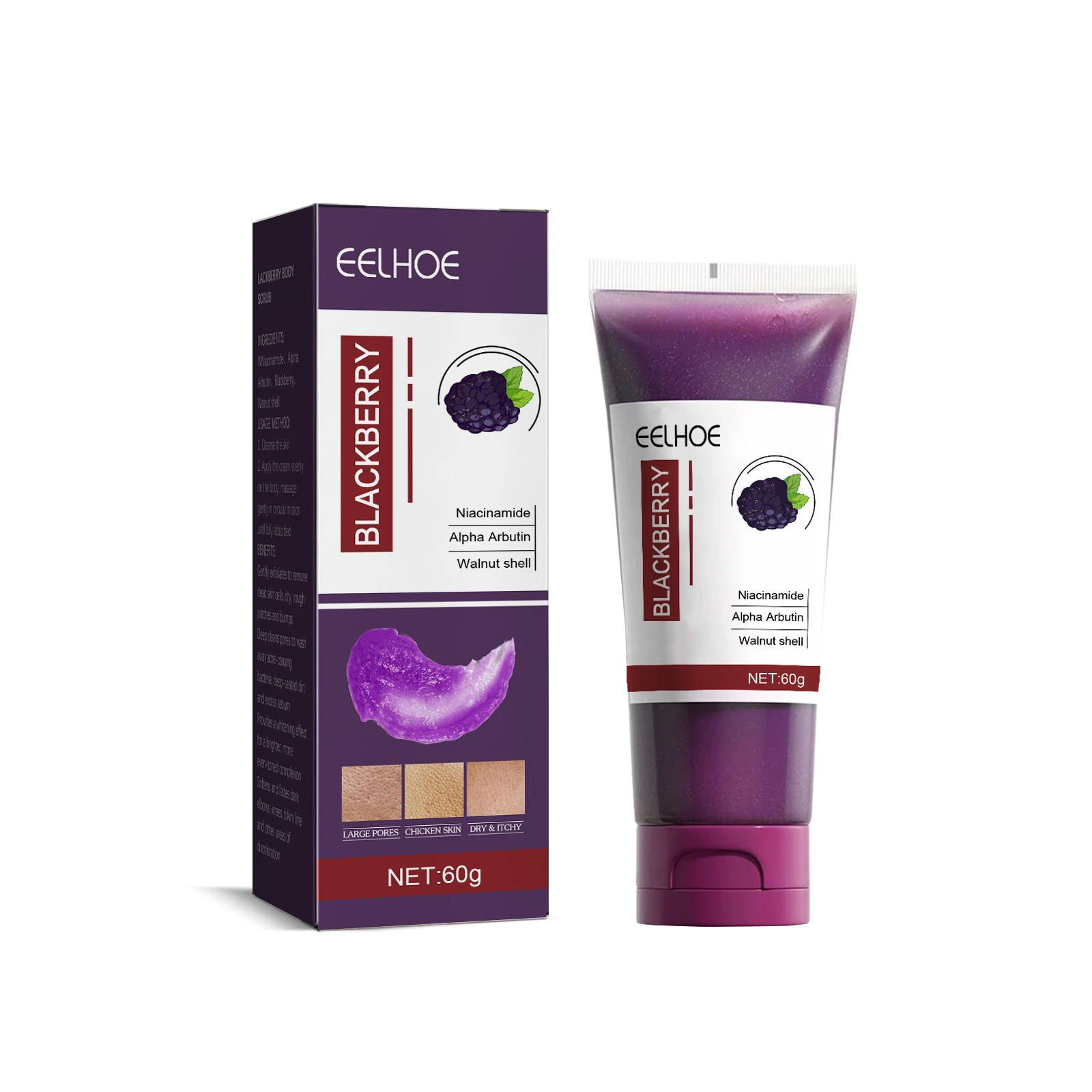 Lackberry Body Scrub, Skin Cleansing And Exfoliating Dead Skin Melanin Beauty Care Scrub
Lackberry Body Scrub, Skin Cleansing And Exfoliating Dead Skin Melanin Beauty Care Scrub