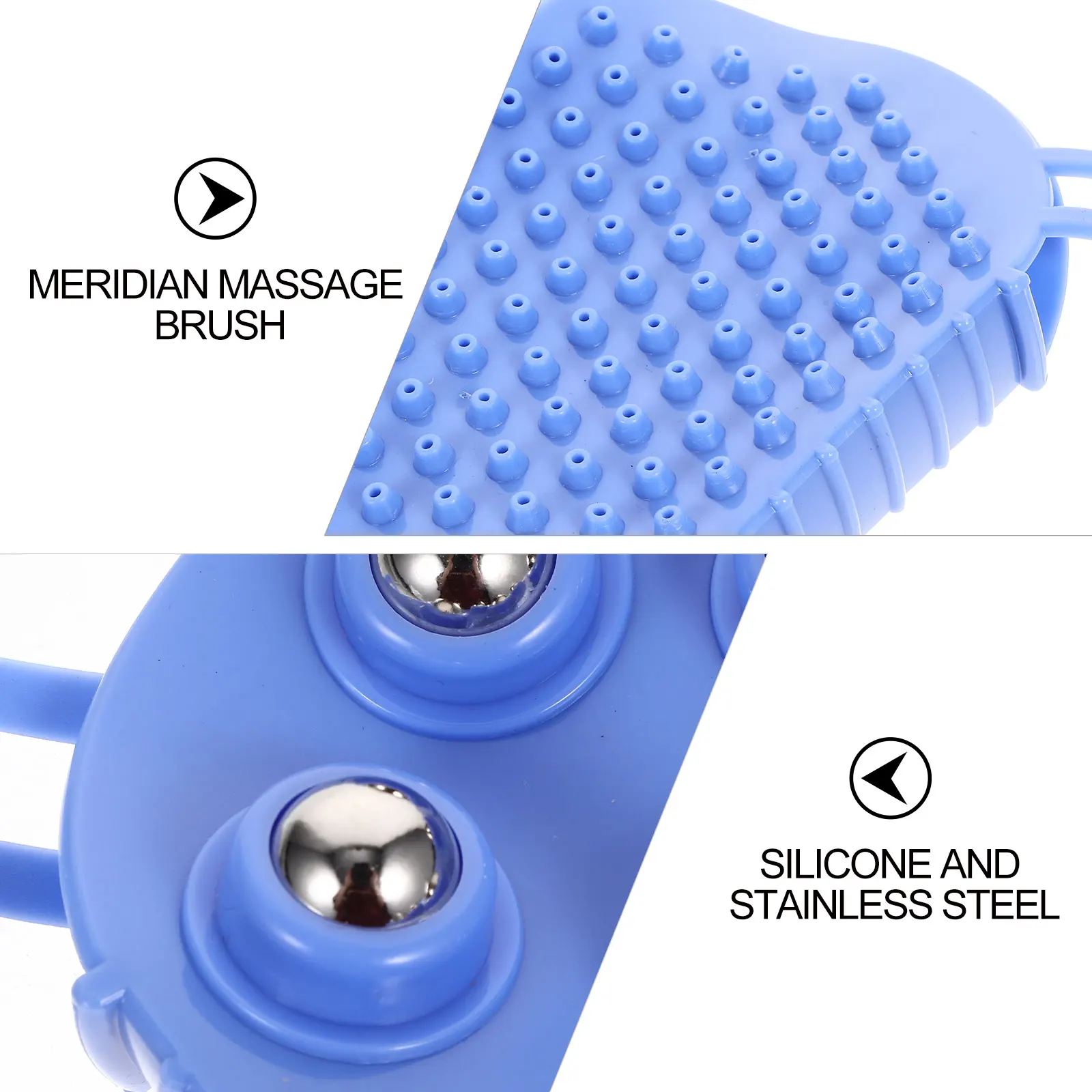 2 pcs Massage Brush Body Massager 360 Degree Rotating Seven Balls Roller Blue Portable Muscle Relief Improve Blood for Elder
2 pcs Massage Brush Body Massager 360 Degree Rotating Seven Balls Roller Blue Portable Muscle Relief Improve Blood for Elder