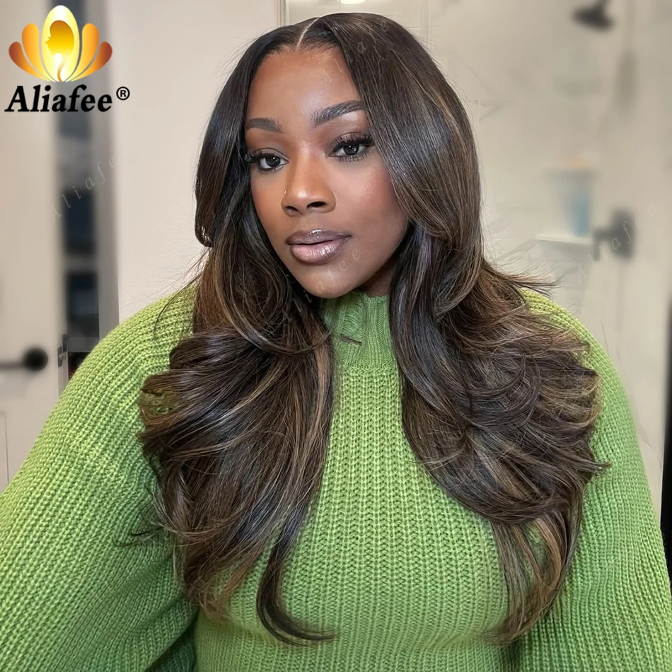 Middle Part Body Wave Wig Natural Black With Honey Brown Balayage 13x6 Transparent Lace Frontal Human Hair Wig For All Occasion
Middle Part Body Wave Wig Natural Black With Honey Brown Balayage 13x6 Transparent Lace Frontal Human Hair Wig For All Occasion