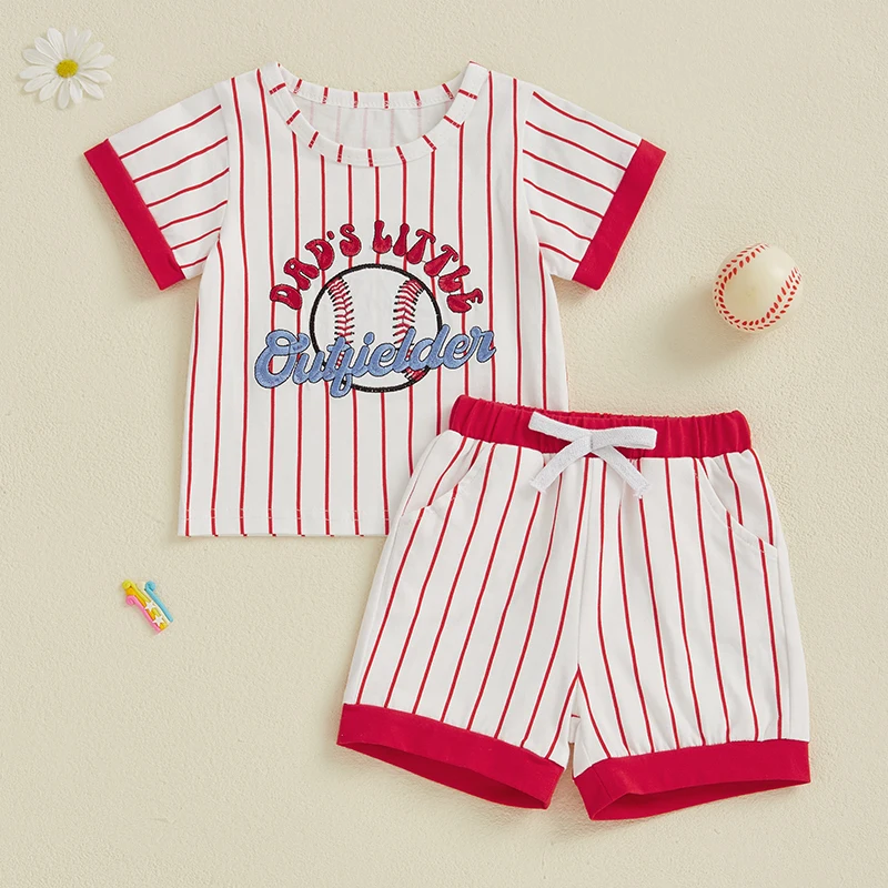 2025-01-04 Lioraitiin Toddler Boys Summer Shorts Sets Short Sleeve O Neck Letter Baseball Embroidery Tops and Striped Shorts Set
2025-01-04 Lioraitiin Toddler Boys Summer Shorts Sets Short Sleeve O Neck Letter Baseball Embroidery Tops and Striped Shorts Set