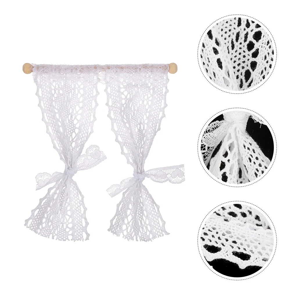 2 Pcs House Decoration Furniture Accessories Model Window Curtain Shade Ornament Polyester Miniature
2 Pcs House Decoration Furniture Accessories Model Window Curtain Shade Ornament Polyester Miniature
