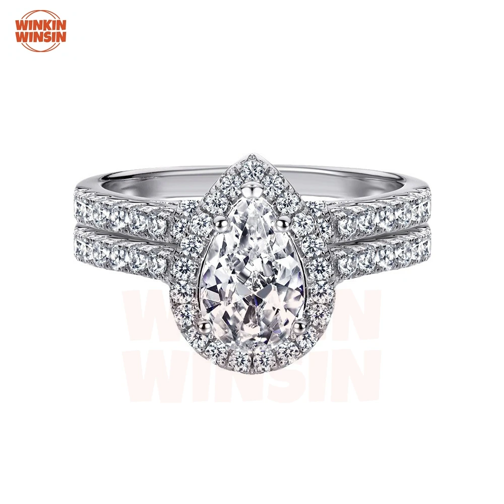Winkin Winsin s925 sterling silver 1.5-carat water-drop moissanite ring for women with a high-end look
Winkin Winsin s925 sterling silver 1.5-carat water-drop moissanite ring for women with a high-end look