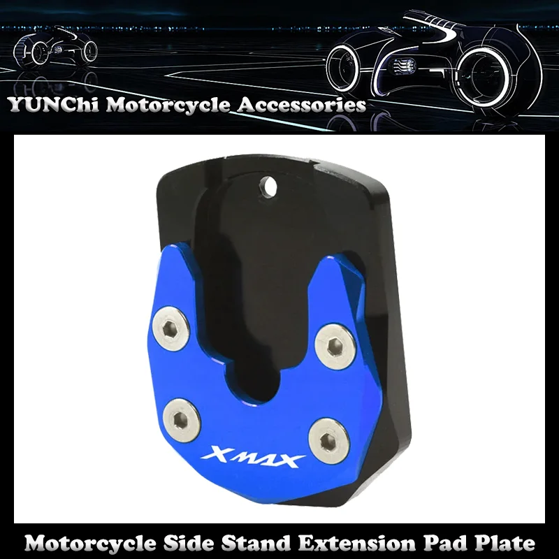 Motorcycle CNC Kickstand Foot Side Stand Extension Pad Plate Bracket For YAMAHA XMAX125 / XMAX250 / XMAX300 2017-2021
Motorcycle CNC Kickstand Foot Side Stand Extension Pad Plate Bracket For YAMAHA XMAX125 / XMAX250 / XMAX300 2017-2021