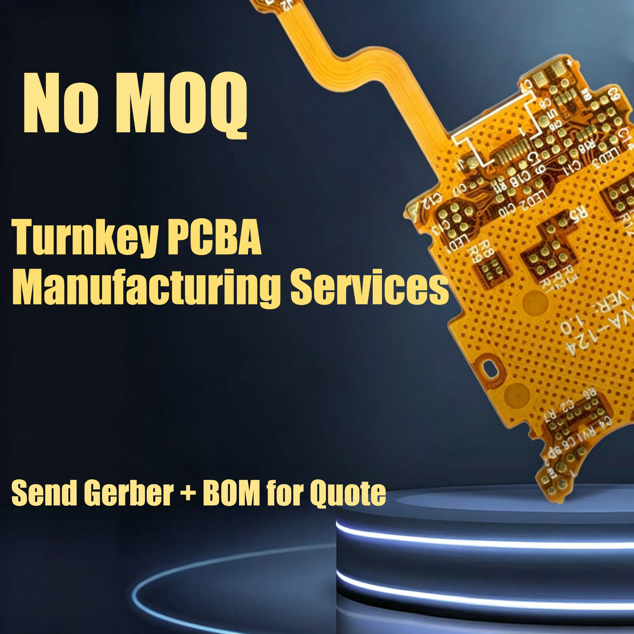 Flexible PCB Assembly Custom Flex Rigid PCBA Service Turnkey SMT Soldering Multilayer FPC Manufacturing Wearable Device Board
Flexible PCB Assembly Custom Flex Rigid PCBA Service Turnkey SMT Soldering Multilayer FPC Manufacturing Wearable Device Board