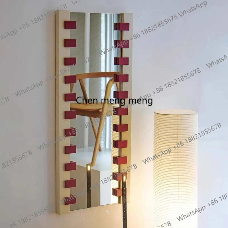 Simple full-body mirror art square French household wall-mounted dressing fitting mirror
Simple full-body mirror art square French household wall-mounted dressing fitting mirror