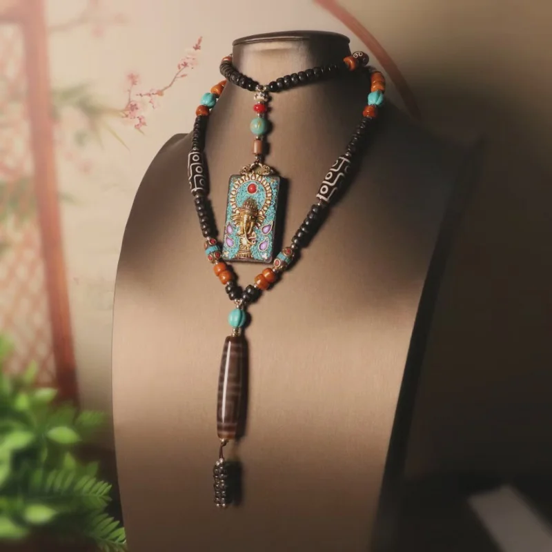 Аксессуары Thangka, ожерелье с бусинами из агата дзи, Желтые тибетские бусины, цепь для свитера из Непала
Аксессуары Thangka, ожерелье с бусинами из агата дзи, Желтые тибетские бусины, цепь для свитера из Непала