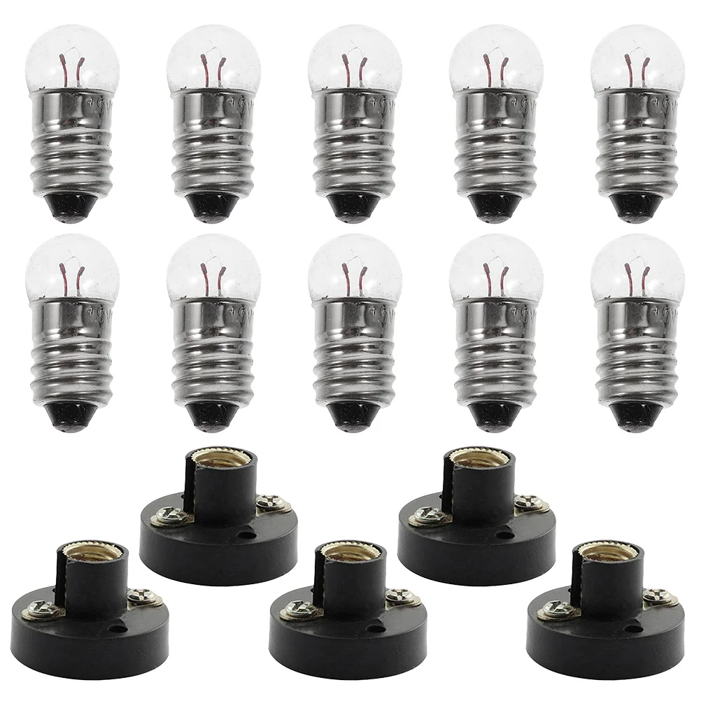 15Pcs Mini Bulb Holder 1.5V Screw Base Lamp Holder for Teaching Experiments Flat Structure Light Socket for Electrical
15Pcs Mini Bulb Holder 1.5V Screw Base Lamp Holder for Teaching Experiments Flat Structure Light Socket for Electrical
