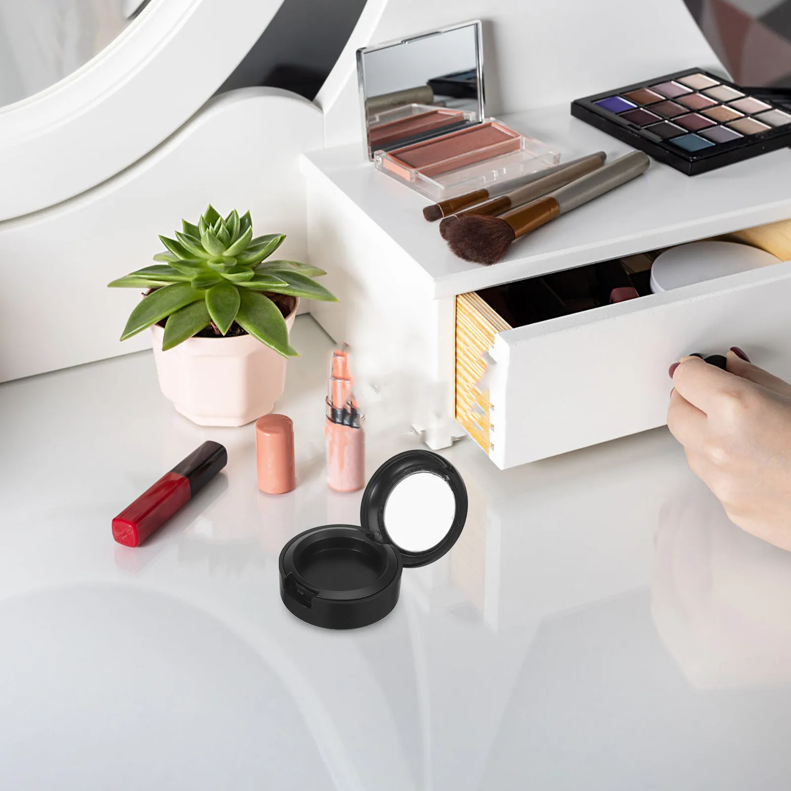 10pcs Eyeshadow Case Round Empty Box Makeup Organizer Plastic Container Travel Home Lightweight Large Capacity for Blush
10pcs Eyeshadow Case Round Empty Box Makeup Organizer Plastic Container Travel Home Lightweight Large Capacity for Blush