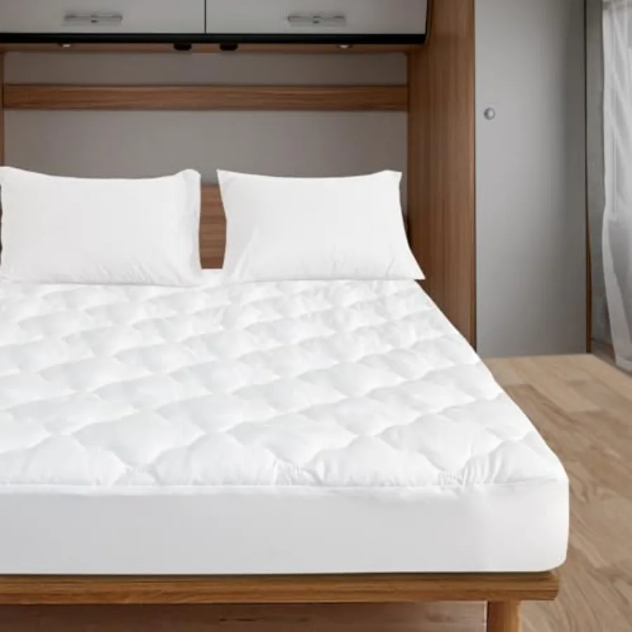 RV Short King Mattress Protector Pad Waterproof Quilted 72" x 80" Soft and Cooling RV King Mattresses Cover Fitted for Campers
RV Short King Mattress Protector Pad Waterproof Quilted 72" x 80" Soft and Cooling RV King Mattresses Cover Fitted for Campers