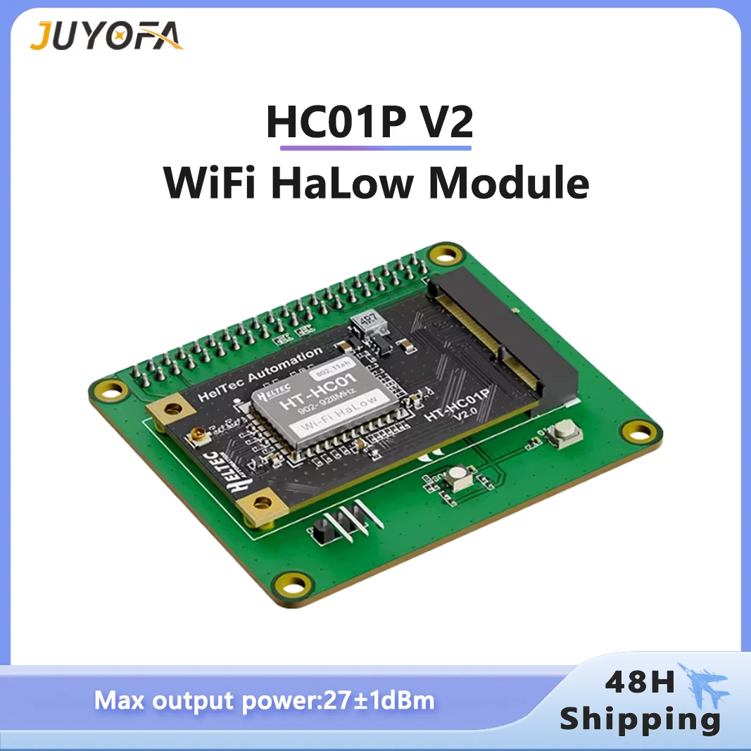 Heltec HT-HC01P V2 Mini PCIe Wi-Fi HaLow Module Low Power 27dBm 32.5Mbps 1-2km Long Range for Smart Home Industrial IoT
Heltec HT-HC01P V2 Mini PCIe Wi-Fi HaLow Module Low Power 27dBm 32.5Mbps 1-2km Long Range for Smart Home Industrial IoT