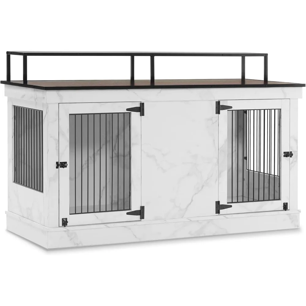 Large Dog Crate Furniture TV Stand, Wooden Pet Kennel with Double Doors, Indoor Furniture Style Dog House End Table, 1861 (Whit
Large Dog Crate Furniture TV Stand, Wooden Pet Kennel with Double Doors, Indoor Furniture Style Dog House End Table, 1861 (Whit