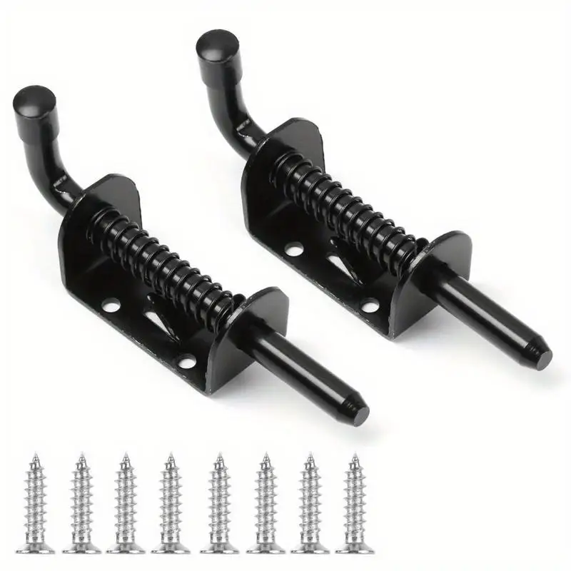2pcs Heavy Duty Carbon Steel Gate Latch Sliding Barrel Bolt Spring Loaded Door Lock
2pcs Heavy Duty Carbon Steel Gate Latch Sliding Barrel Bolt Spring Loaded Door Lock
