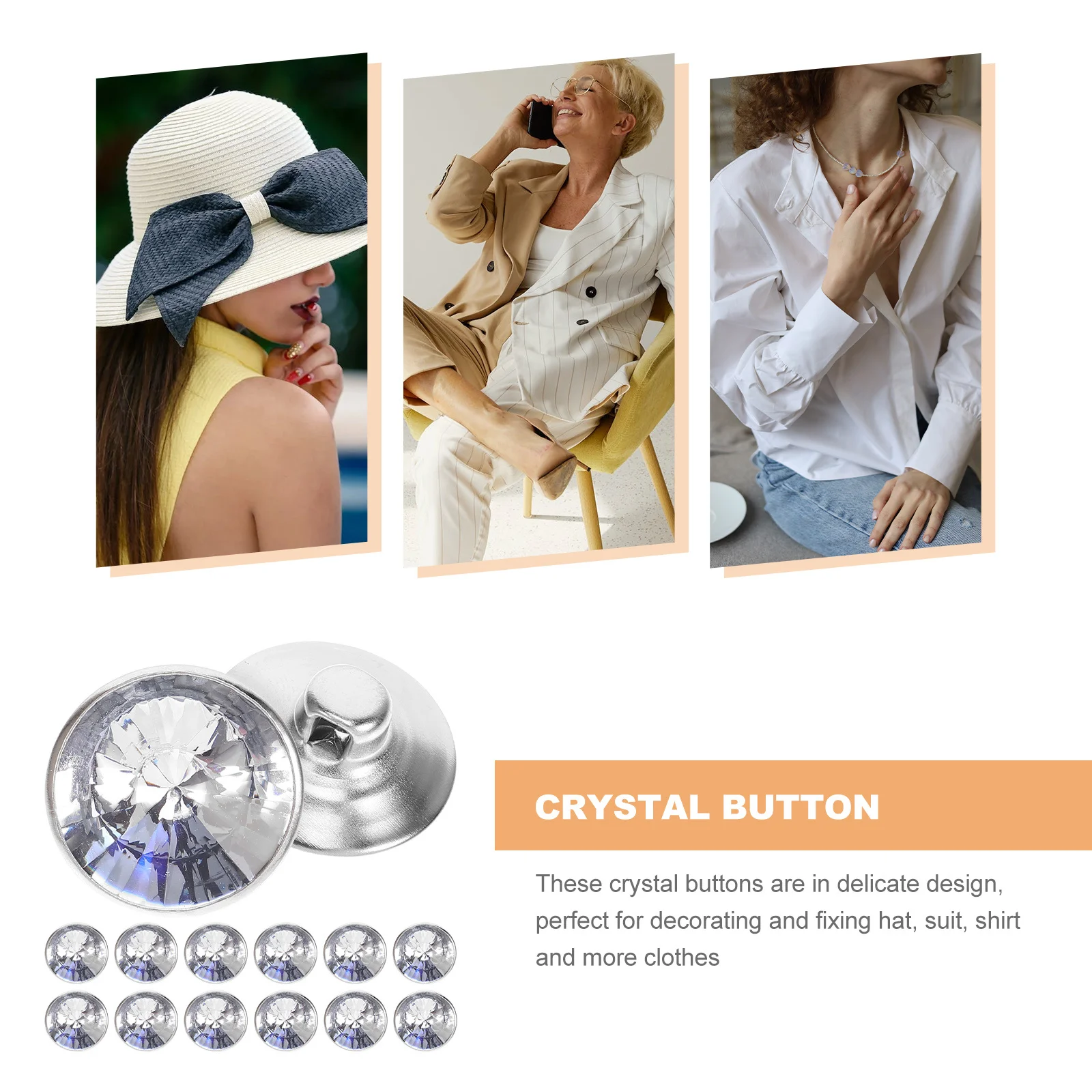 100Pcs Acrylic Edge Button Premium Crystal Buttons for Furniture Sofa Upholstery Sewing Crafts Coats Hats DIY Projects
100Pcs Acrylic Edge Button Premium Crystal Buttons for Furniture Sofa Upholstery Sewing Crafts Coats Hats DIY Projects