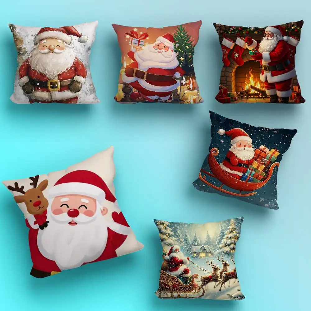 cute s-Santa Claus Tree-es Pillow Case Square Double-Sided Printing Short Plush Sofa Cushion Cover Bedroom Bedside Pillow
cute s-Santa Claus Tree-es Pillow Case Square Double-Sided Printing Short Plush Sofa Cushion Cover Bedroom Bedside Pillow