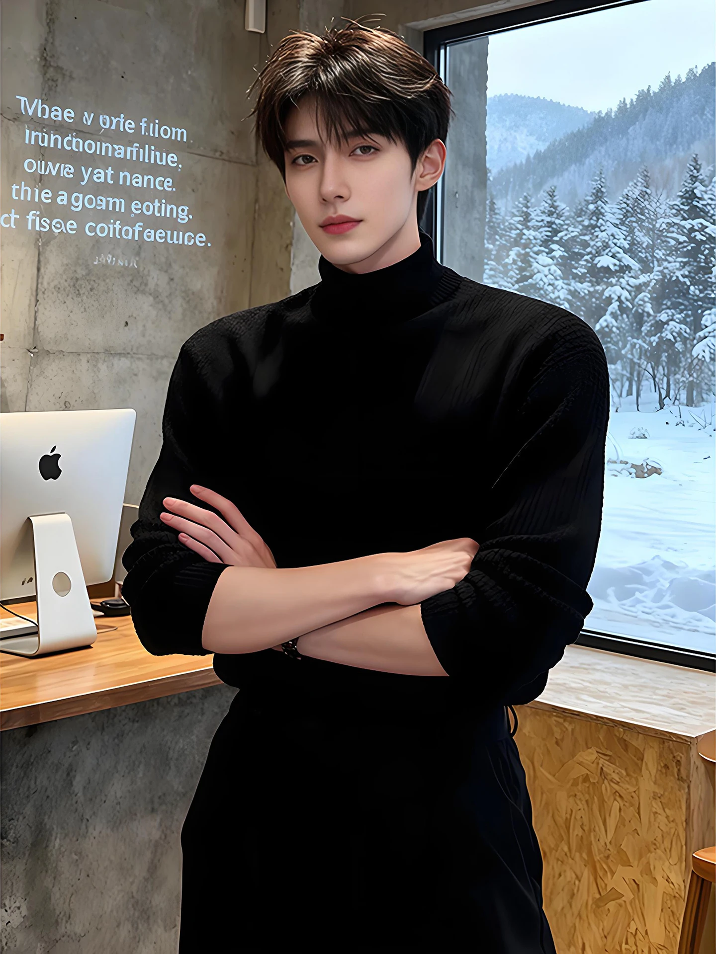 Bla High Collar Knitted Sweater Men's Autumn Winter Slim Fit Warm Long Sve T-irt Inner Wear American Casual Sle Cotton
Bla High Collar Knitted Sweater Men's Autumn Winter Slim Fit Warm Long Sve T-irt Inner Wear American Casual Sle Cotton