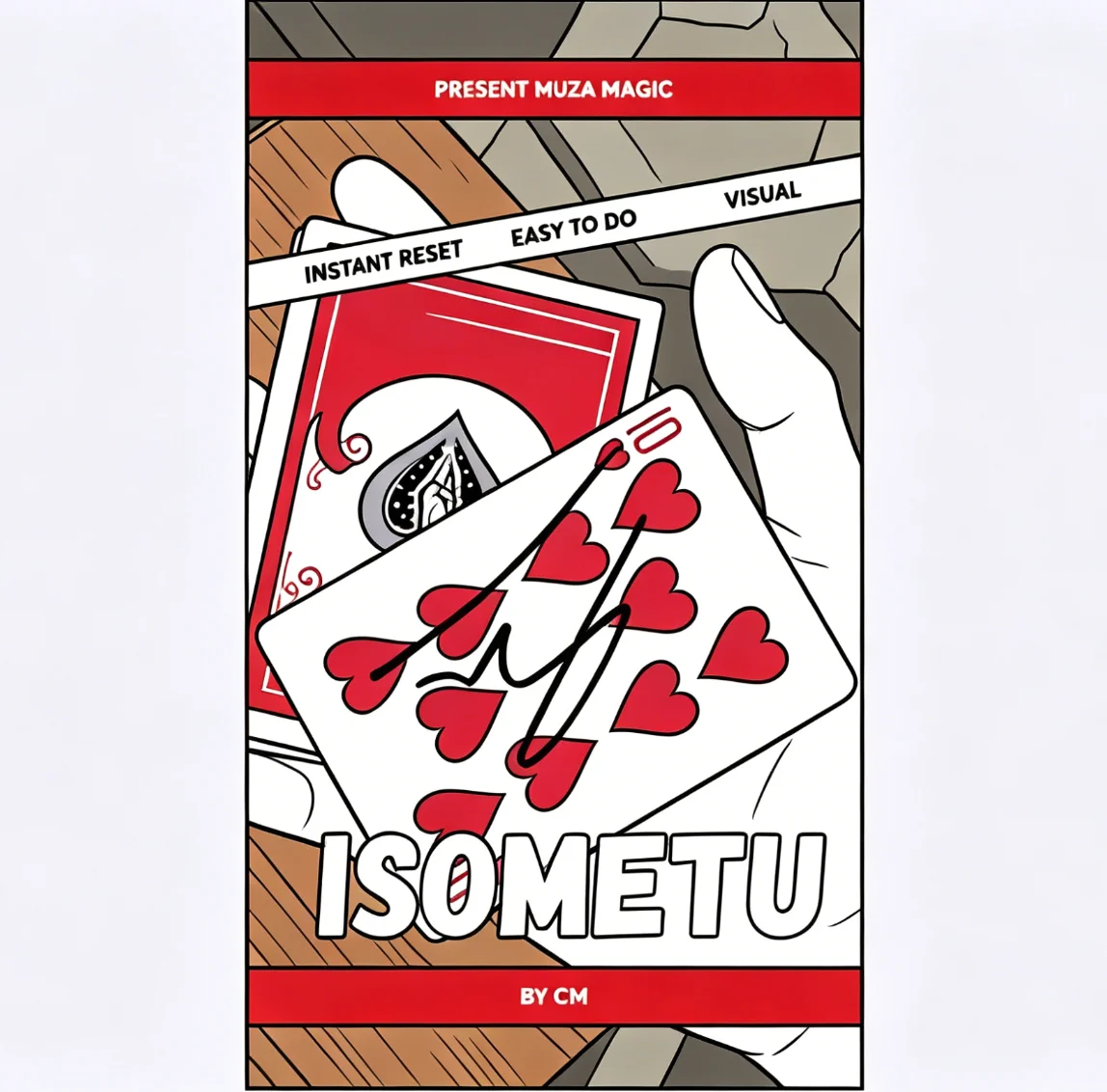 Gimmicks ISOMETU BY CM Close Up Magic Tricks Illusions Magician Beginner Spectator's Chosen Card Penetrate Card Box Magic Props
Gimmicks ISOMETU BY CM Close Up Magic Tricks Illusions Magician Beginner Spectator's Chosen Card Penetrate Card Box Magic Props