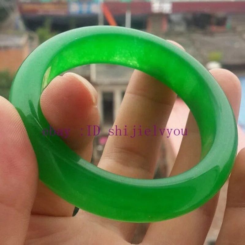 Full Green Certified Natural Jade Bangle Women Jade Bracelet Nice Box 54~69mm
Full Green Certified Natural Jade Bangle Women Jade Bracelet Nice Box 54~69mm