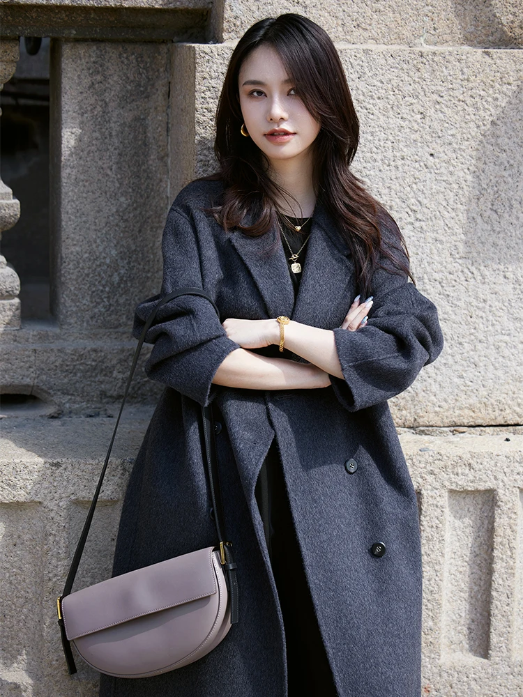 Deep ey Double-Sided Woolen Coat for Women Autumn Winter High Waist Mid-Length High-End Wool Over-Knee Silhouette Tweed Jaet
Deep ey Double-Sided Woolen Coat for Women Autumn Winter High Waist Mid-Length High-End Wool Over-Knee Silhouette Tweed Jaet